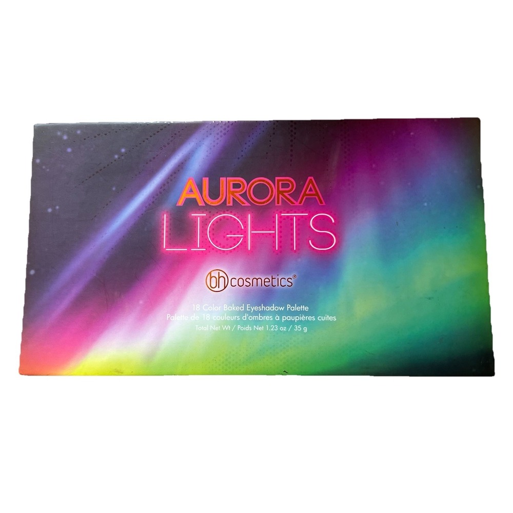BH Cosmetics Aurora Lights Palette 18 Baked Eyeshadow Iridescent Metallic New